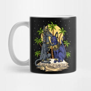 Anubis And Bastet Mug